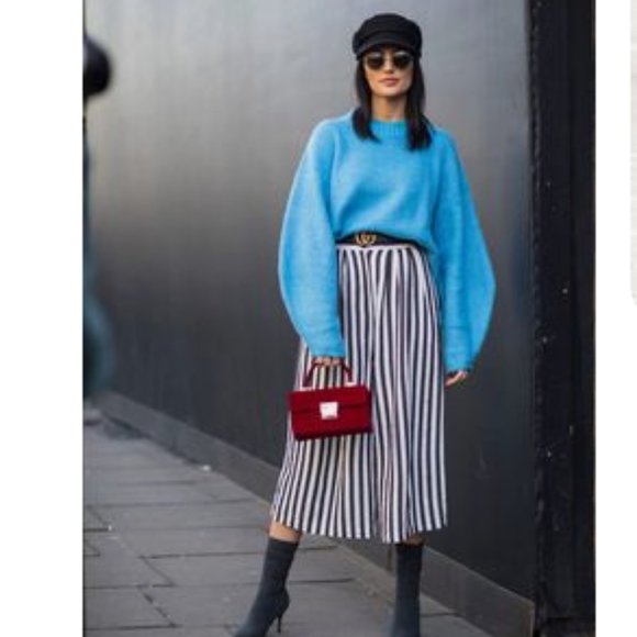 100% Silk Skirt Vintage 90's Midi Boho Striped/Zebra Size 12 - Like NEW! - Picture 14 of 15